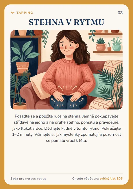 Karta nervus vagus: Stehna v rytmu