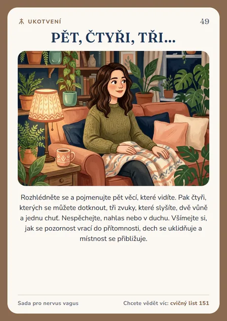 Karta nervus vagus: Pět, čtyři, tři…